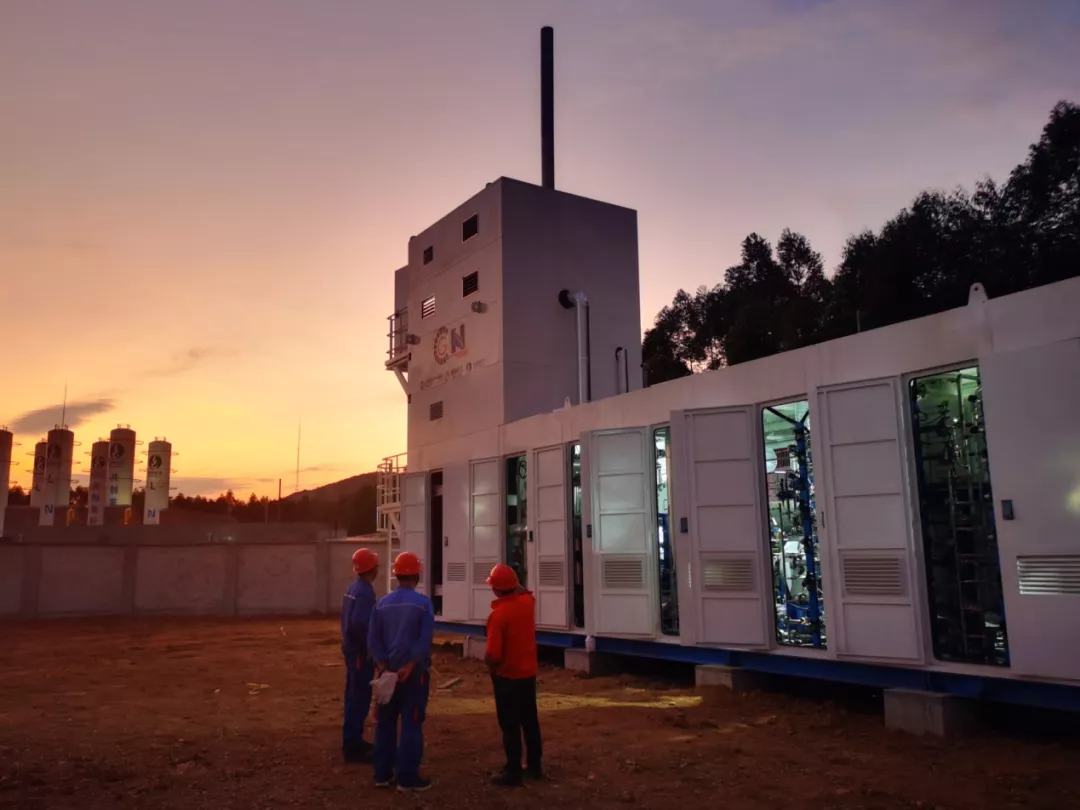 國內首套自主知識產權橇裝天然氣制氫成套設備調試成功