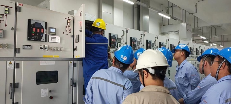天辰公司廣西華誼氯堿項(xiàng)目聚合變電所受電成功