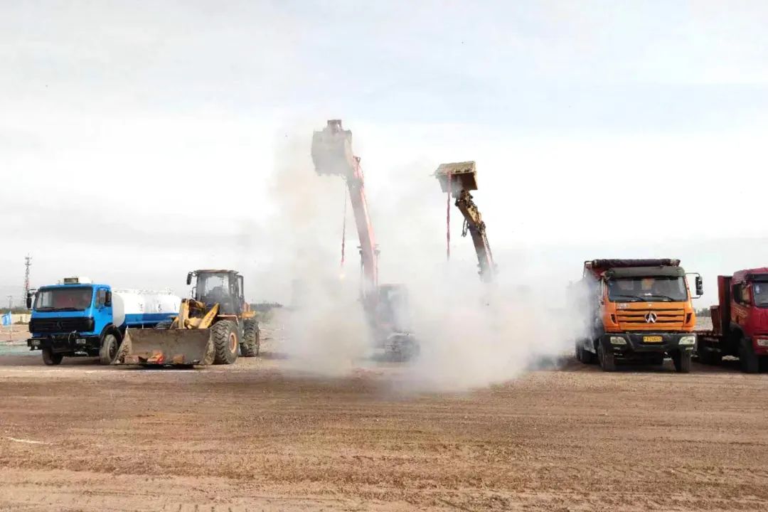 中化三建公司承建的內蒙古億正化工10萬噸/年蒽油深加工及配套余熱發電項目開工