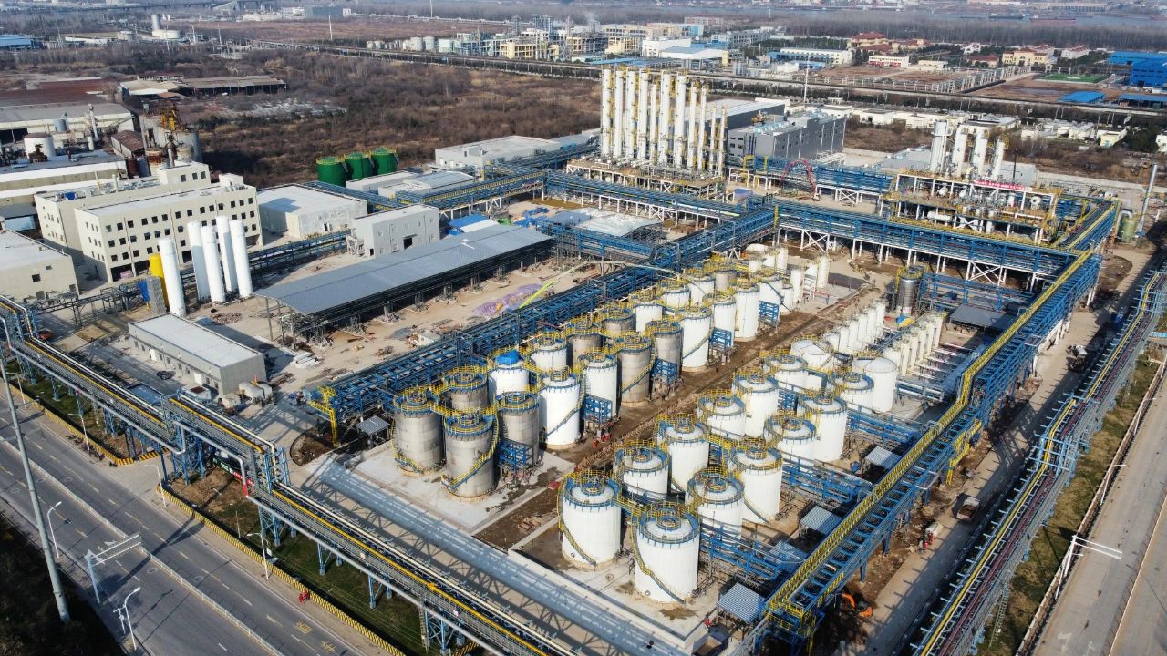 勝華新能源項目一次開車成功